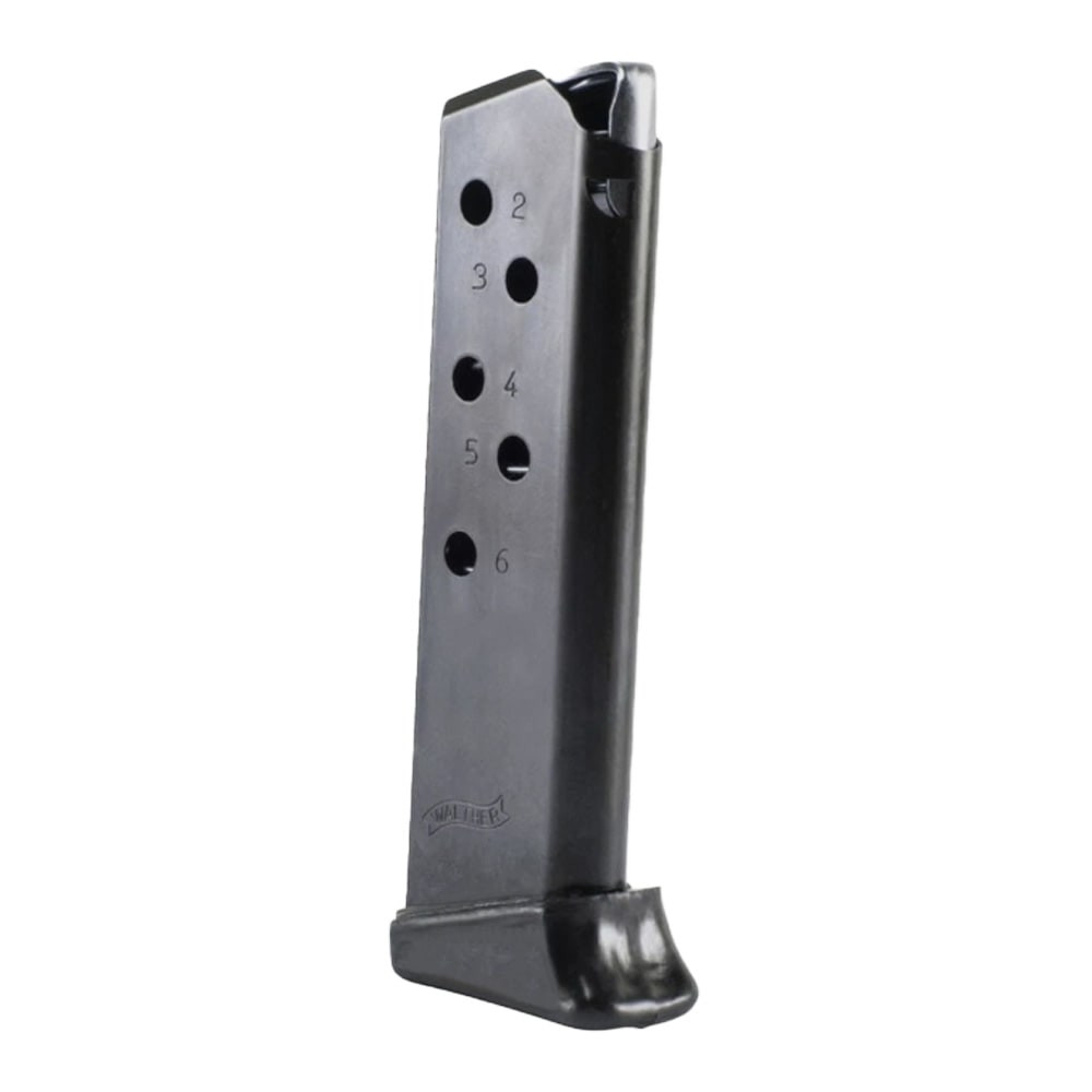Walther PPK .380 ACP 6rd Finger Rest Black Magazine 2246026