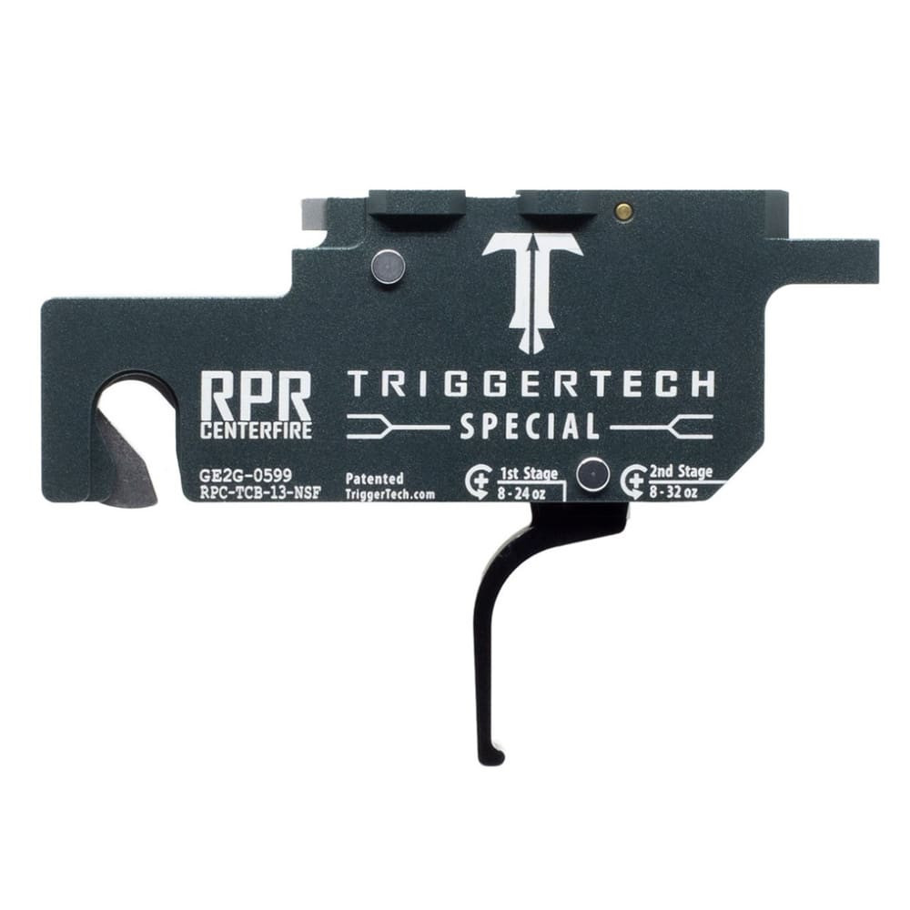 TriggerTech Ruger Precision Rifle Centerfire Gen 1-3 Two-Stage Straight Flat 1-3.5 lbs Adjustable PVD Black Special Rifle Trigger RPC-TCB-13-NSF