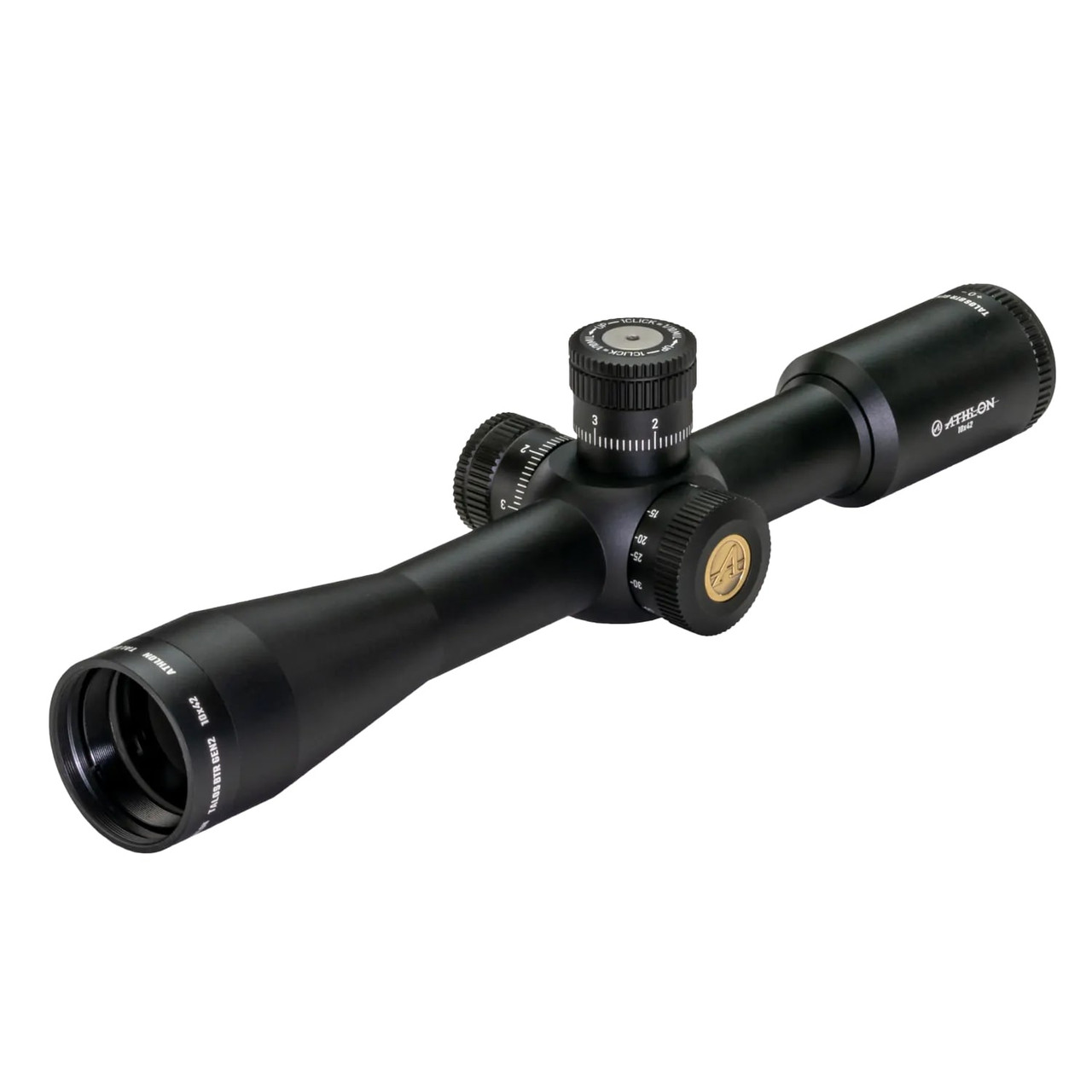 Athlon Talos BTR 10x42mm GEN2 Direct Dial Side Focus 30mm Tube SFP AAGR1-MOA Riflescope 215032P