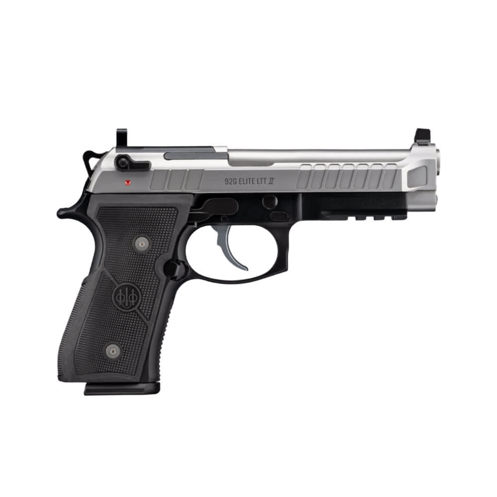 Beretta 92G Elite LTT 2 9x19mm 4.7" Bbl SA/DA Inox & Black Two Tone Pistol w/(3)15rd Mags J92ELITE2G15