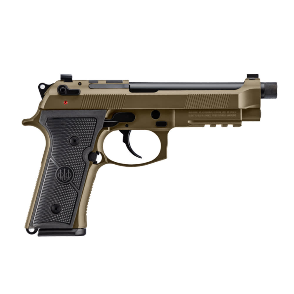 Beretta M9A4 Overlanding 9x19mm 5.1" Threaded Bbl SA/DA Nomad Bronze Pistol w/(2)15rd Mags JS92M9A4GBRZ15