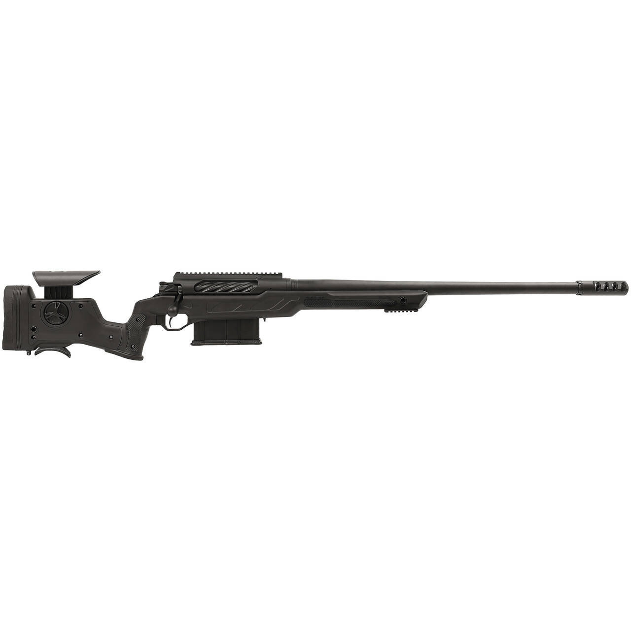 Cadex CDX-BMG QUAKE .50 BMG 29" 1:15 Bbl 20 MOA Top Rail DS Black Precision Rifle w/MX4 Brake & Bolt Knobs CDXBMG-QUA-50-29-HI20-I1J5N-BLK
