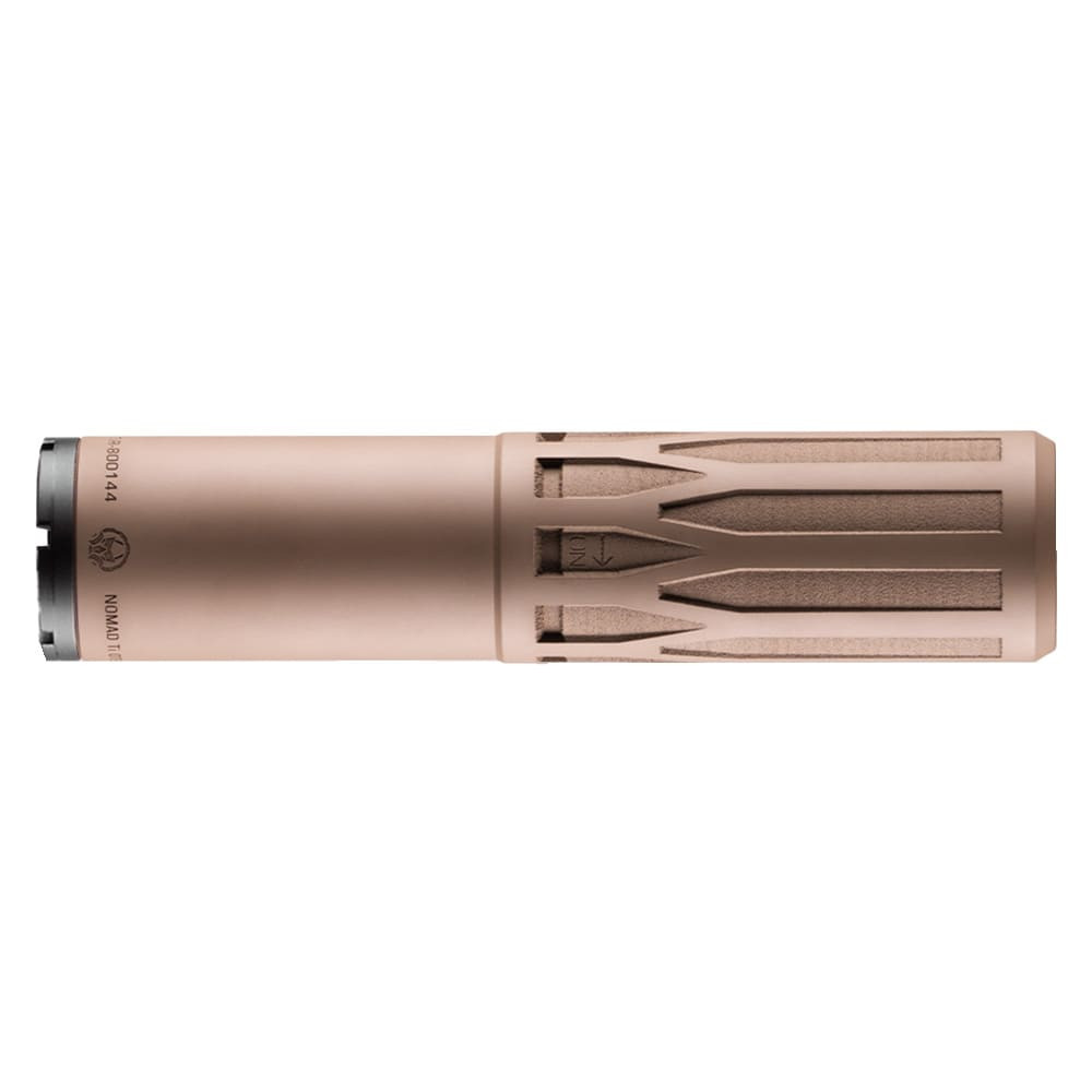 Dead Air Nomad Ti OTB 7.62 FDE CF Rifle Silencer w/DA870 5/8-24 Xeno Radial Brake NOMADTIOTBFDE