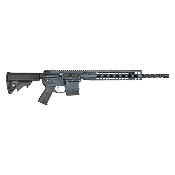 LWRCI ICDI Discovery Direct Impingement 5.56mm 16" 1/7" 1/2x28 TPI Bbl M-LOK Premium Grey Earth RH Rifle ICDIR5PG16MLE