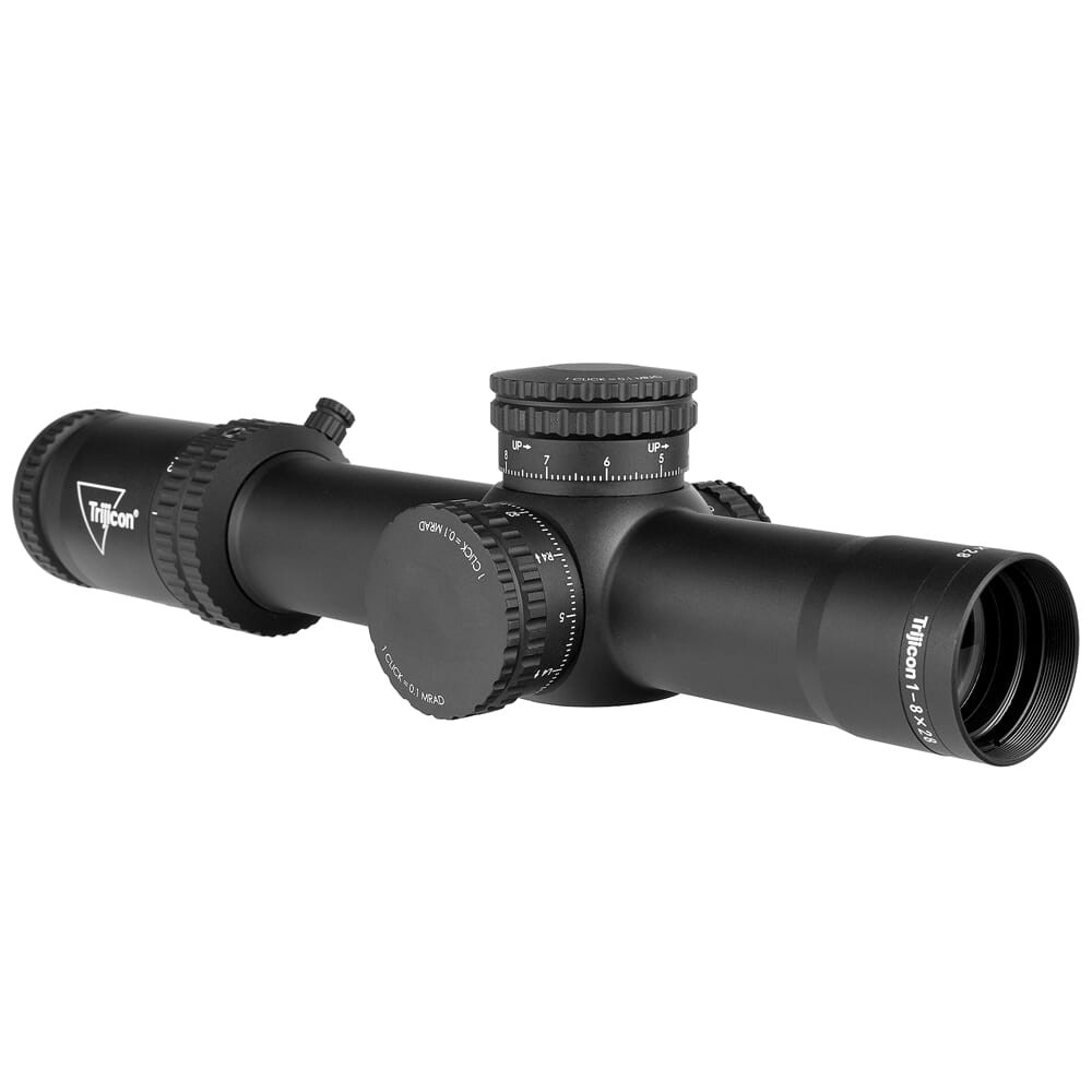 Trijicon Credo 1-8x28 FFP w/ Red/Green MRAD Segmented Circle, 34mm, Matte Black Riflescope 2900032