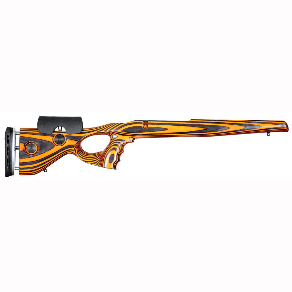 GRS Tikka T3/T3x  Orange.Black Thumbhole Stock 106103
