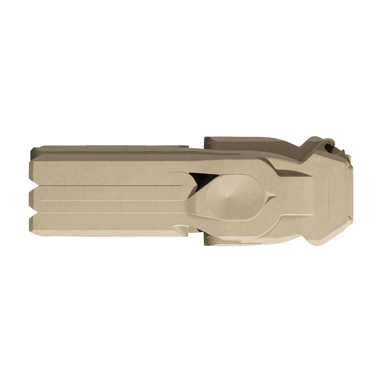 Strategic Sciences MFMD .338 (Lapua/Norma Optimized) 4.0" OTB 3/4x24 Direct Thread FDE Muzzle Device MFMD-.338-4.0-MD-3/4X24-FDE