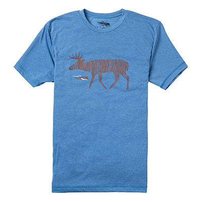 Sitka Deer Sketch Short Sleeve Tee Lake Blue 20035-LB