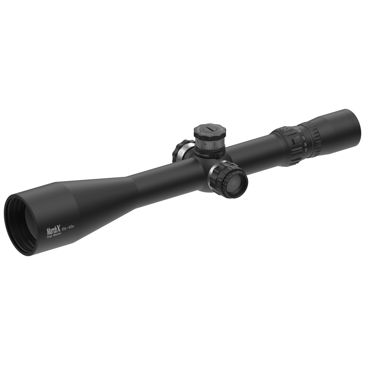March-X Tactical "High Master" 10x-60x56mm SFP MTR-2 1/8 MOA Illum Riflescope w/Writable Turrets D60HV56TIW-MTR-2