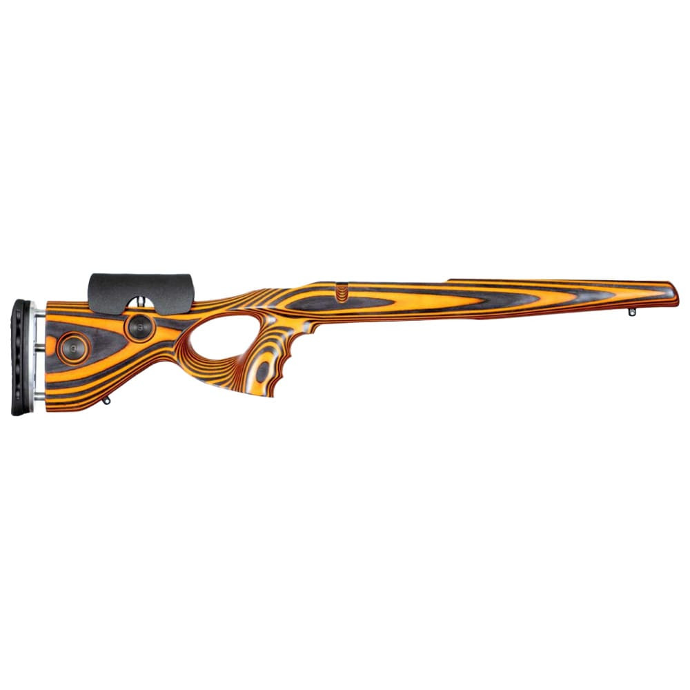 GRS Thumbhole Bergara B14 HMR Short Action Orange/Black Rifle Stock 106135
