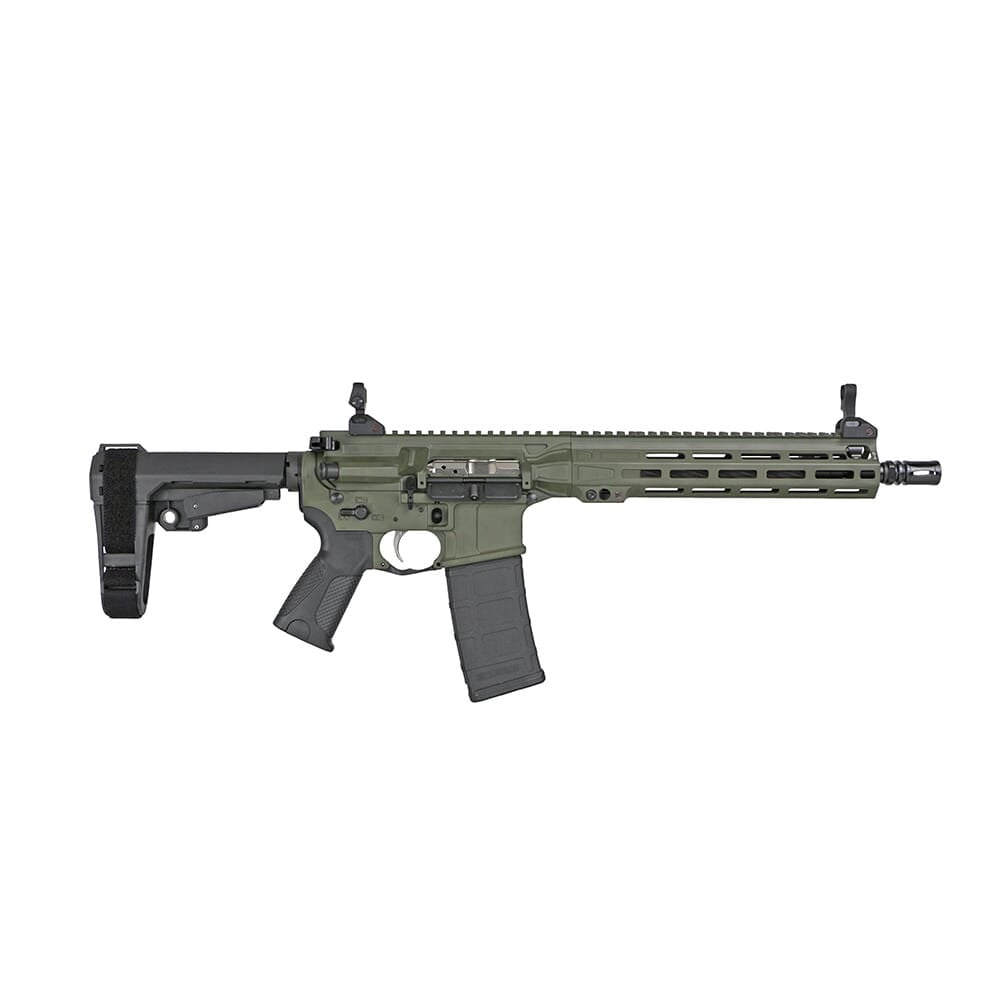 LWRC ICMKII 5.56mm 12" 1/10 1/2x28 OD Green Pistol w/SBA3 Brace ICMKIIP5ODG10SBA3