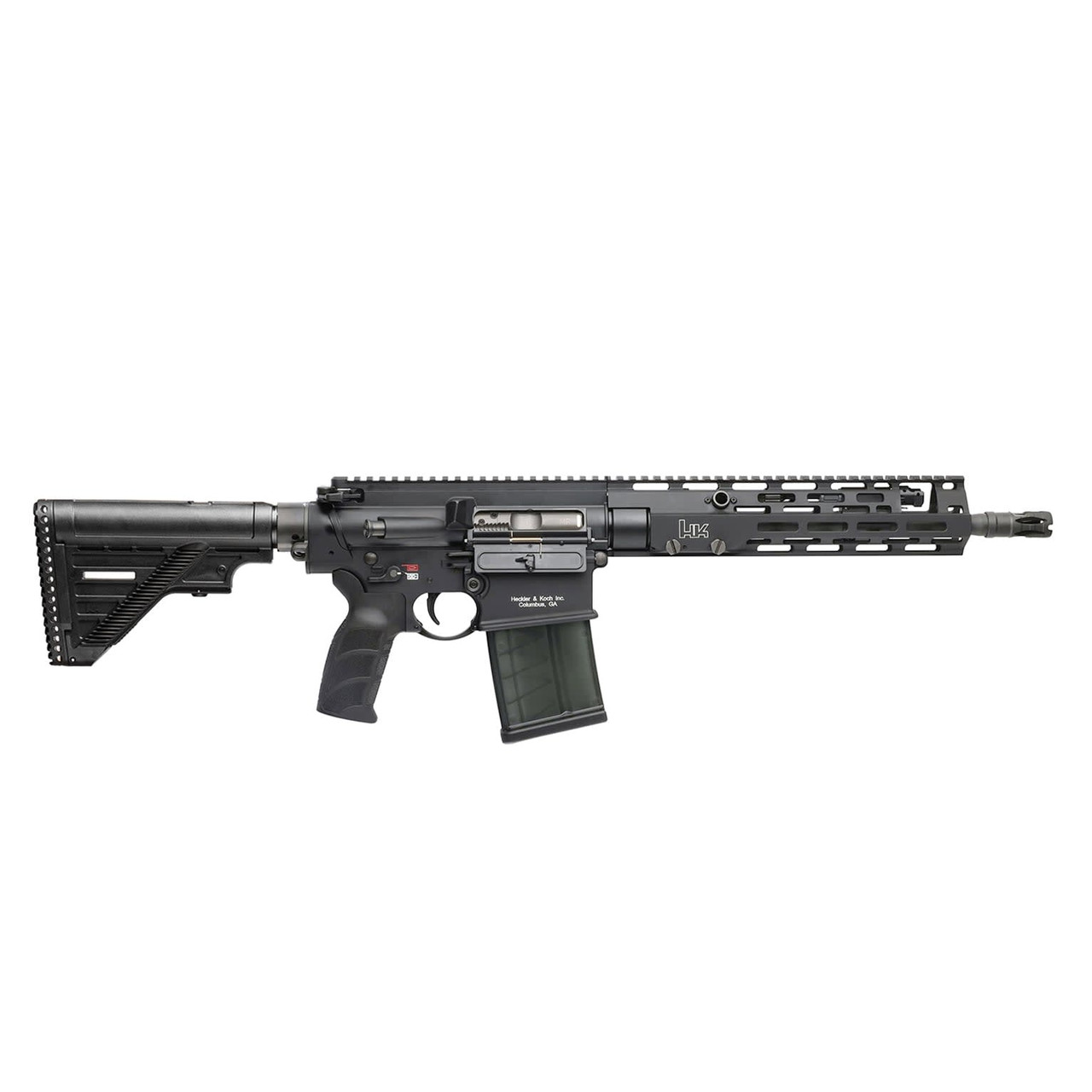 Heckler & Koch MR762 A4 7.62 x 51mm 1:11 Twist Threaded 13"Bbl Short Stroke Piston Adjustable Gas Black MLOK ShortBarreled Rifle w/ 10rnd Mag 81001055