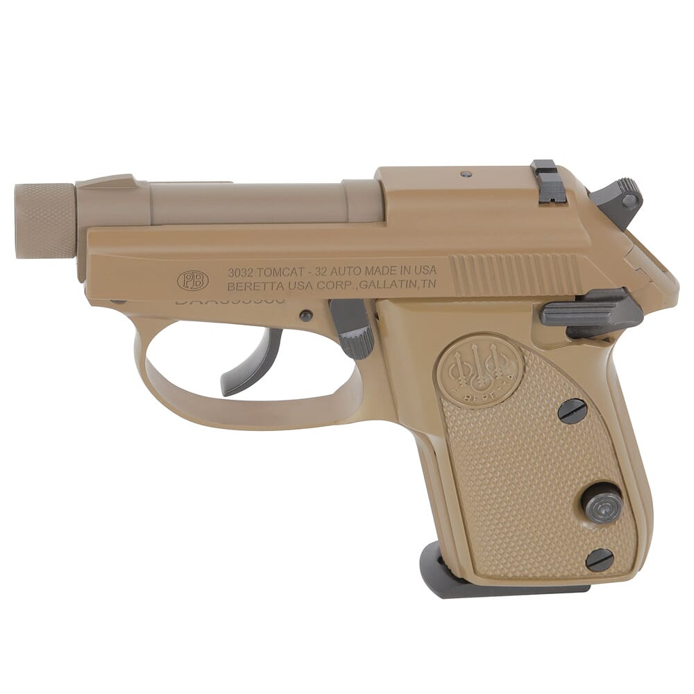 Beretta 3032 Tomcat FDE .32 ACP Dbl/Sngl 2.9" Bbl Al Frame 7rd Pistol  J320126