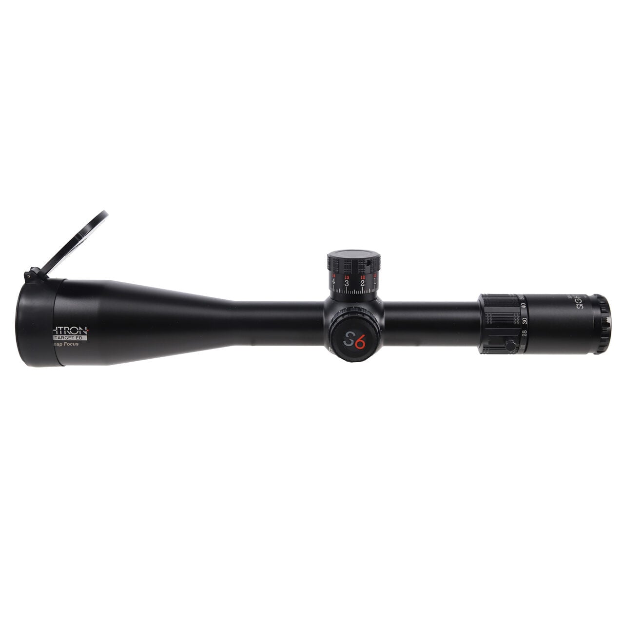 Sightron S6SSED1060X56ZSIRMOA-2FTSF 10-60x Magnification 56mm Objective Lense 34mm Tube SFP Illuminated Reticle Waterproof Riflescope 66017