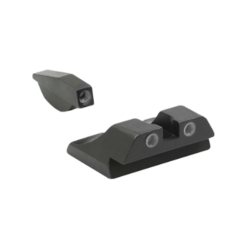 Meprolight USA Tru-Dot Green Tritium Ruger P85, P85 MARK II, & P89 White Rings Front & Rear Fixed Sights 109903101