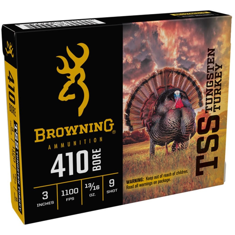 Winchester 410ga 3" #9 TSS Tungsten Turkey 13/16oz Case of 100 Shells B193924139-CASE