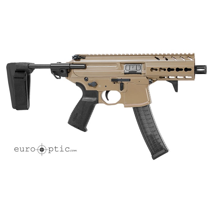 Sig Sauer MPX 9mm 4.5" FDE Pistol with PSB