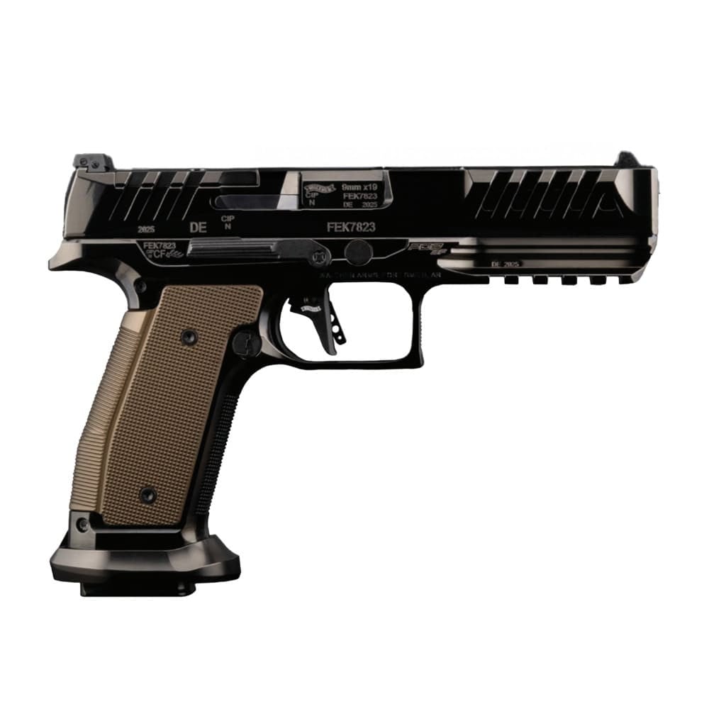 Walther Arms Meister Manufaktur Black Diamond 9mm 5" Bbl PDP Full Size Steel Frame Match Optics Ready Pistol w/(3) 10rd PDP Mags 288235310