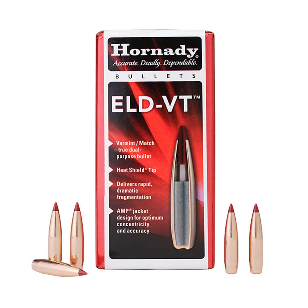 Hornady ELD-VT 22 Cal .224 69gr 1-8" Bullets (100/Box) 22772