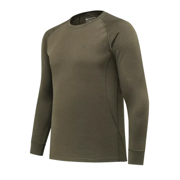 Beretta Elite Pro Merino LS Crew Neck Green Moss IM381T253307AA