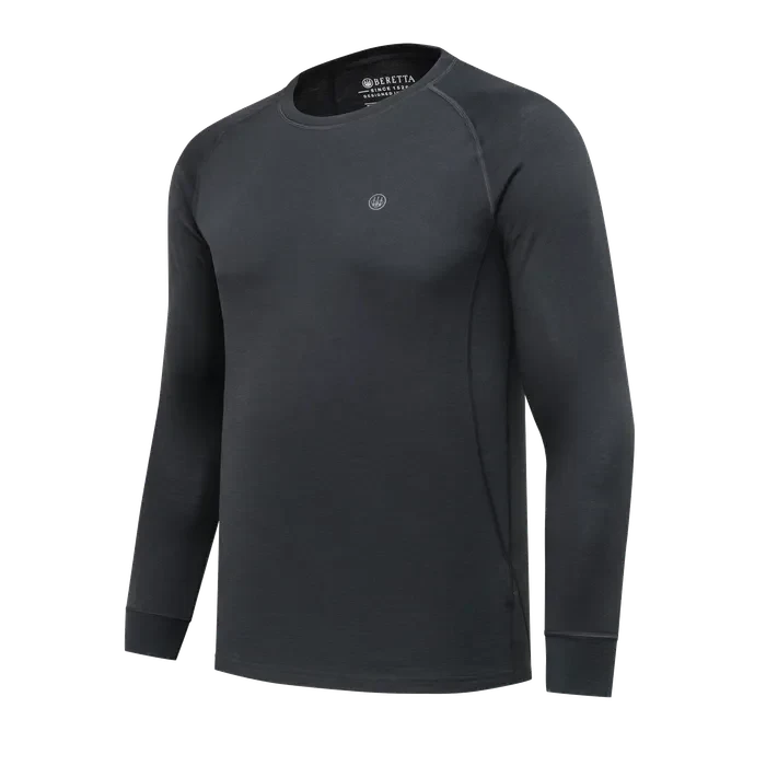 Beretta Elite Pro Merino LS Crew Neck Black IM381T25330999