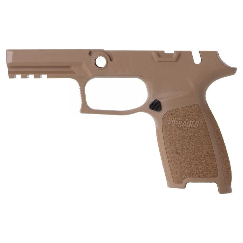 Sig Sauer P320 9/40/357 Manual Safety Carry Medium Coyote Pistol Grip Module Assembly GRIP-MMS-CA-943-M-COY