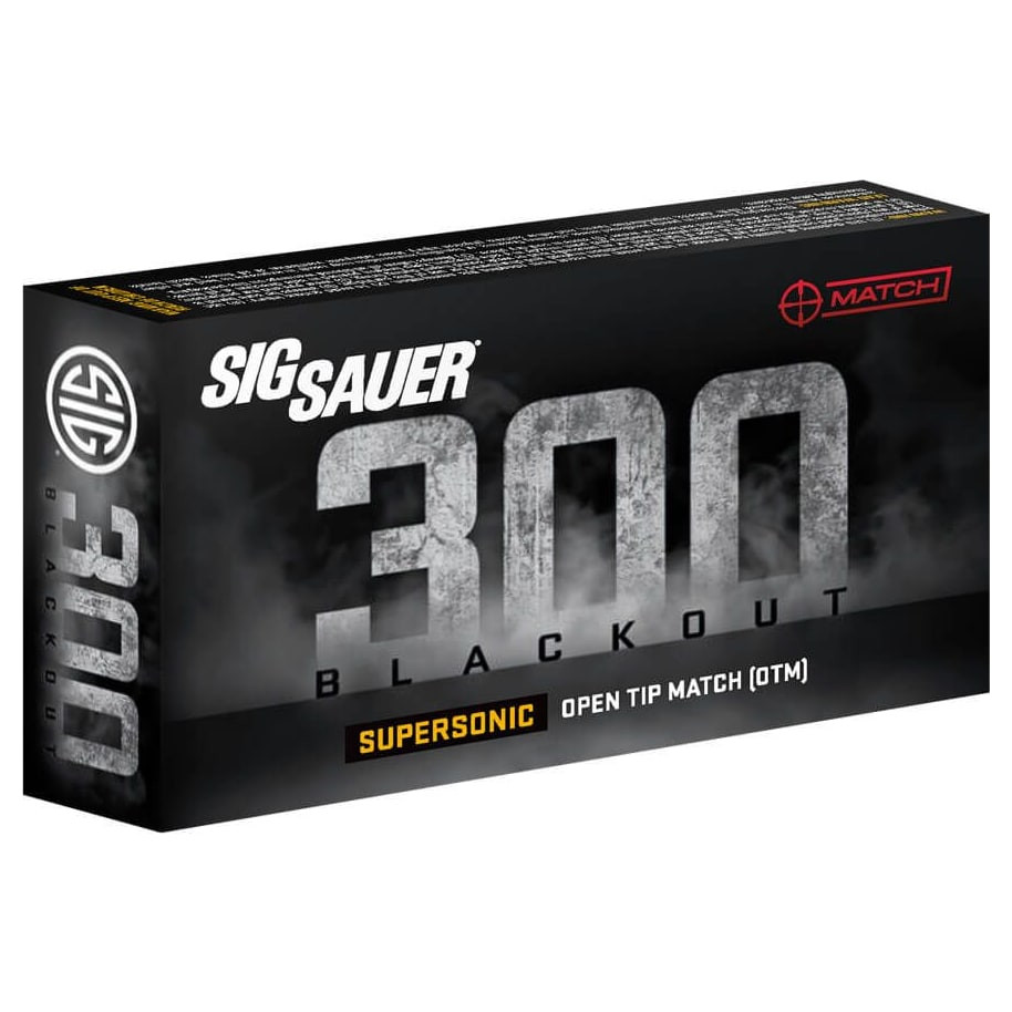 Sig Sauer SIG .300 Blackout 125gr Match Supersonic Ammunition (20/Box) C300A1-20