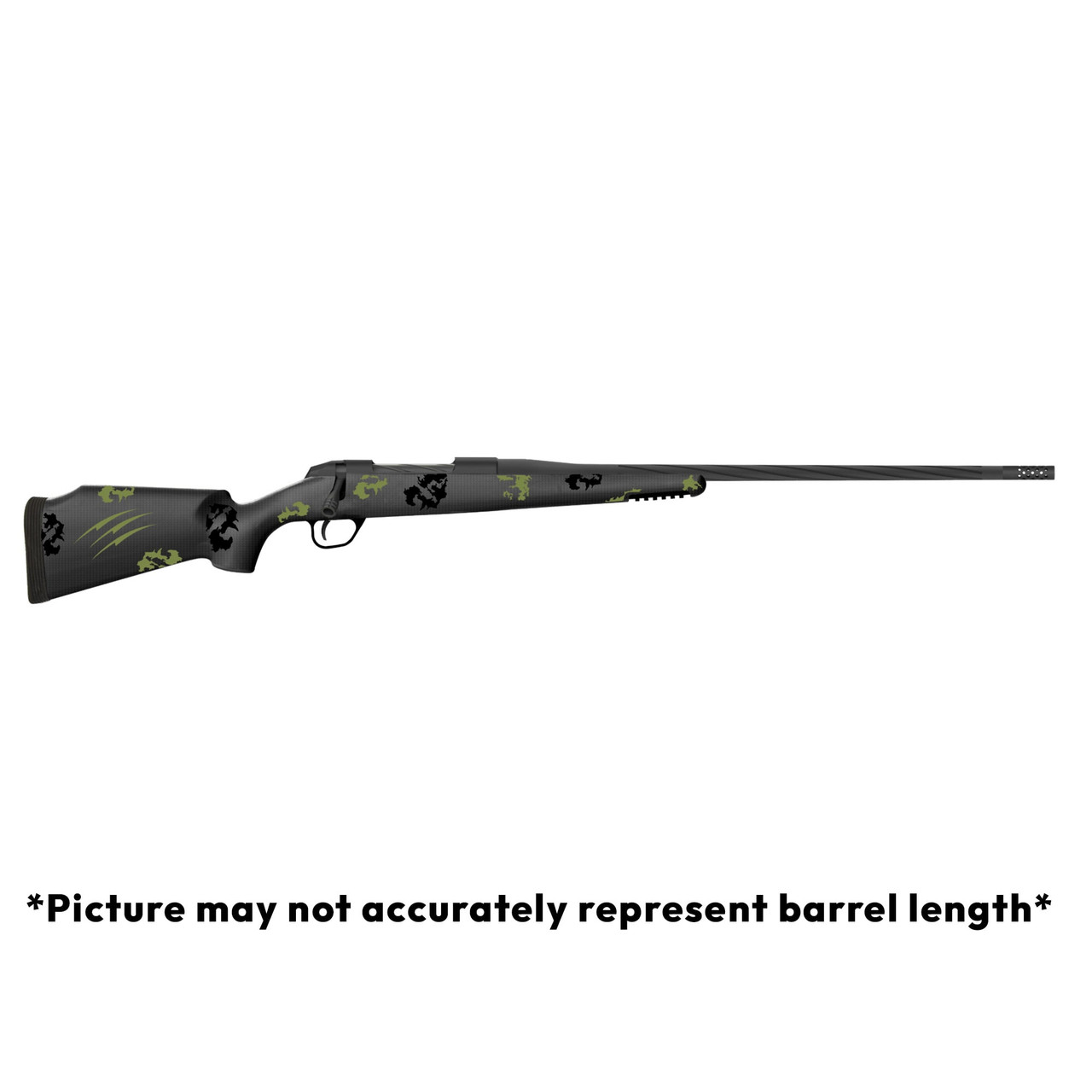 Fierce Firearms Twisted Rage 28 Nosler 24" Bbl Black/Forest Rifle FRG28NOS24BF