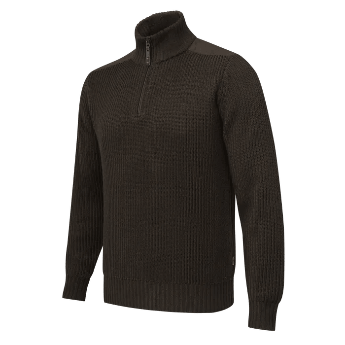 Beretta Dover Tech Half-Zip Sweater Brown Bark PU691T234608C1