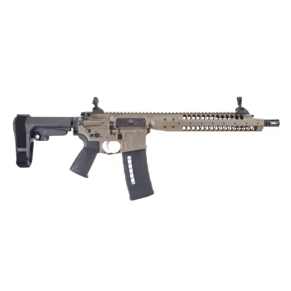 LWRC SIX8-A5 6.8 SPC 12.7" 1:7" 1/2x28 Bbl FDE Pistol w/SBA3 Brace SIX8A5PCK12SBA3