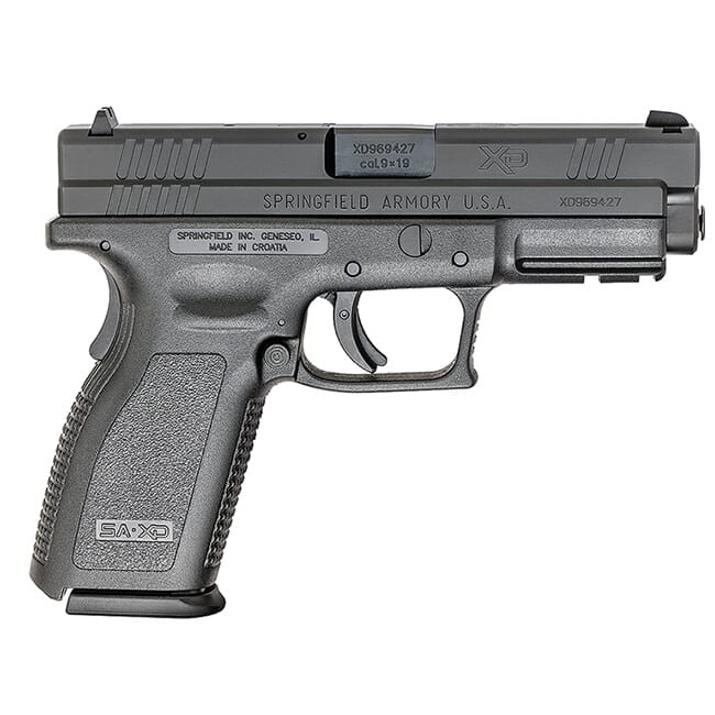 Springfield Armory XD 9mm Service 4" Black, 10-Round (W/2 Magazines) Pistol XD9101