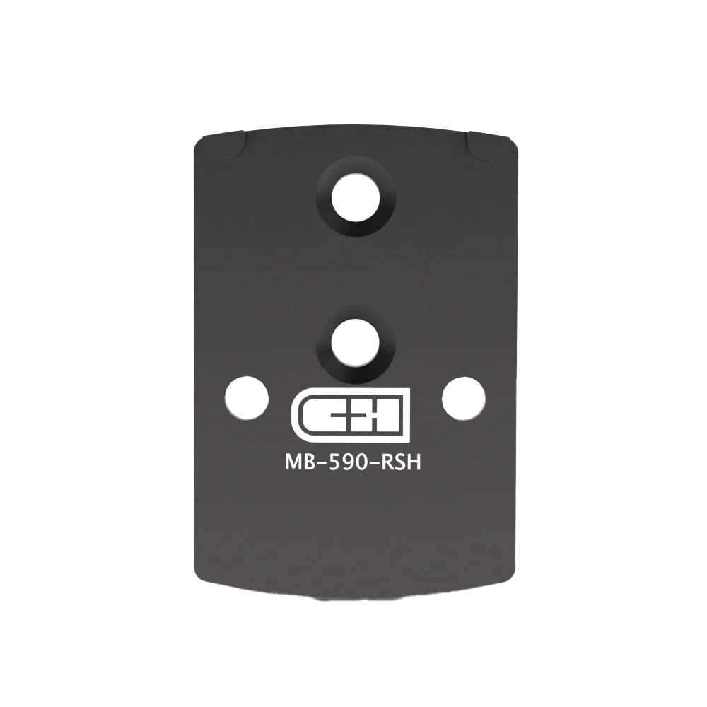 C&H Precision MOSsberg 590 Plate For Trijicon (RMR/SRO)Holosun (407C/507C/507Comp/508T) C&H Comp MB-590-RSH