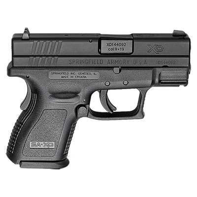Springfield Armory XD Defender 9mm 13rd 3" Sub-Compact Black Pistol (1 mag) XDD9801HC