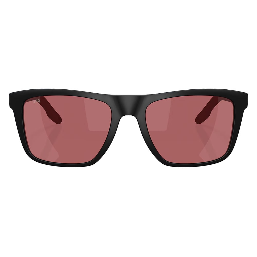 Costa Del Mar Mainsail Matte Black Frame Rose 580G Lens 06S9107-91071355