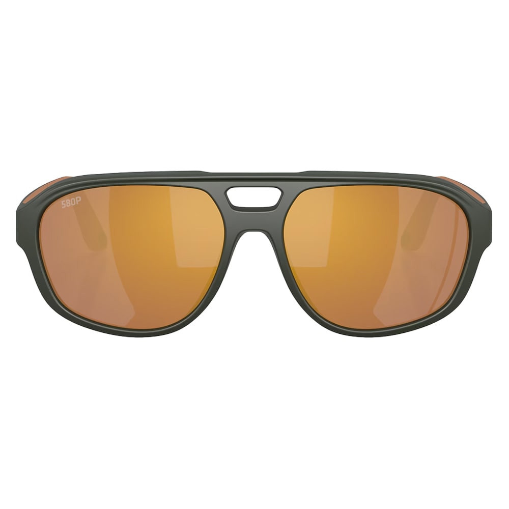 Costa Del Mar Street Heat Matte Olive Frame Gold Mirror 580P Lens  06S9133-91330555