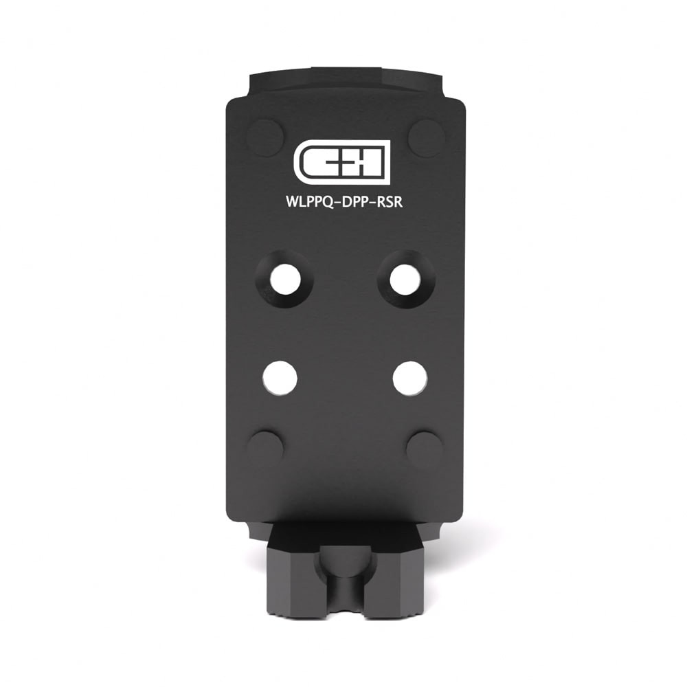 C&H Precision Walther PPQ V4 MIL/LEO Plate For Leupold Delta Point Pro w/ Rear Sight WLPPQ-DPP-RSR