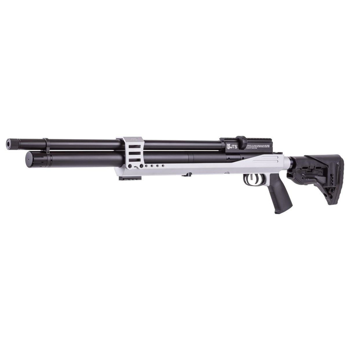 JTS Airacuda PRS MAX .25 Cal Aluminum Chassis Silver PCP Air Rifle JAGPRSM25S