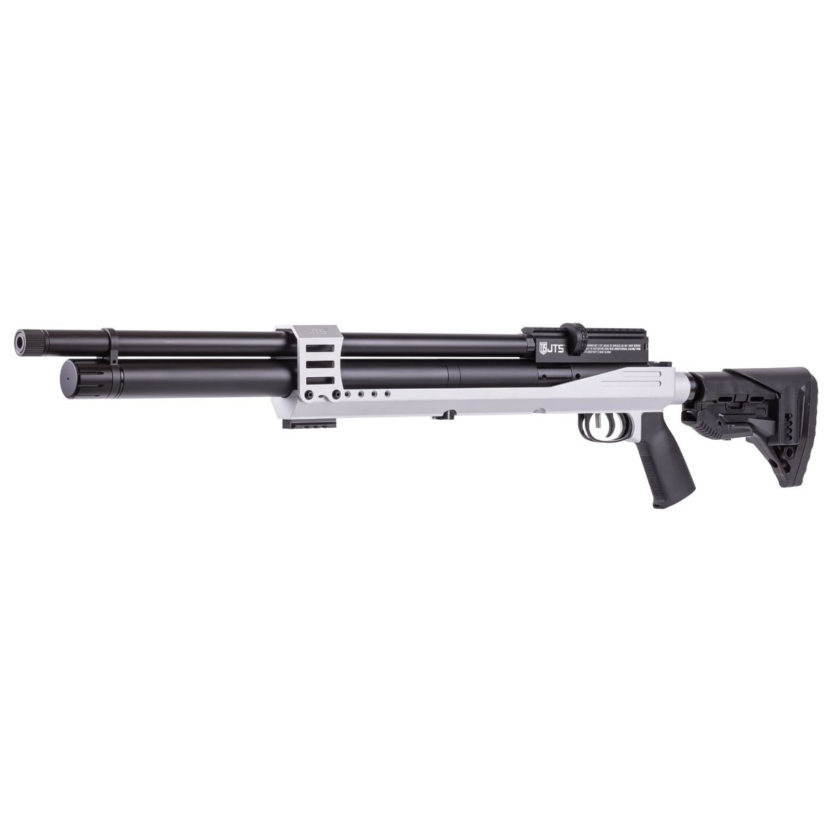 JTS Airacuda PRS MAX .30 Cal Aluminum Chassis Silver PCP Air Rifle JAGPRSM30S