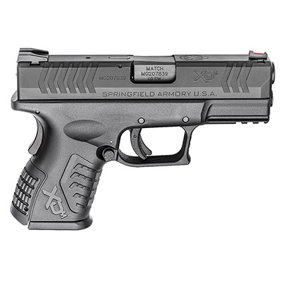 Springfield Armory XD(M) .40 S&W Compact 3.8" Black (W/2 11-Round Flush Magazines) Pistol XDM9384CBNJE
