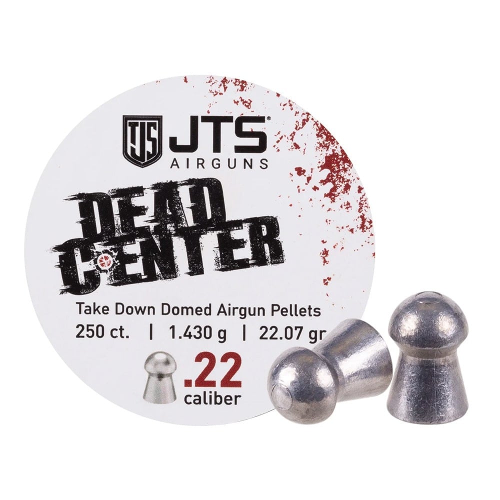 JTS Dead Center Precision .22 Cal 1.430g (22.07gr) Domed Pellets (250 ct) Bulk Package JAC110