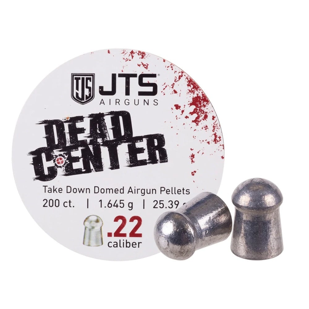 JTS Dead Center Precision .22 Cal 1.645g (25.39gr) Domed Pellets (200 ct) Bulk Package JAC113