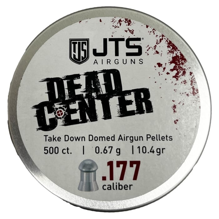 JTS Dead Center Precision .177 Cal 0.67g (10.4gr) Domed Pellets (500 ct) Bulk Package JAC131
