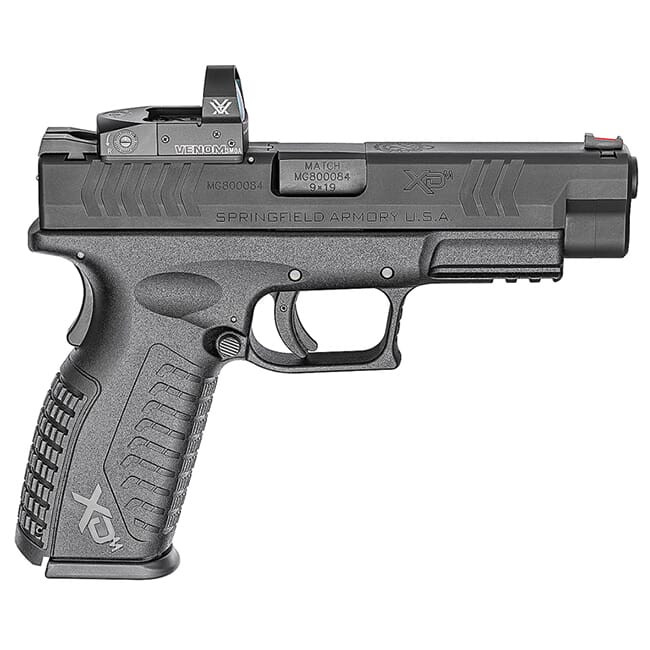 Springfield Armory XD(M) 9mm 4.5" Black Osp With 3 Sight Bases And Vortex Venom Sight (W/2 Magazines) Pistol XDM9459BHCOSPV