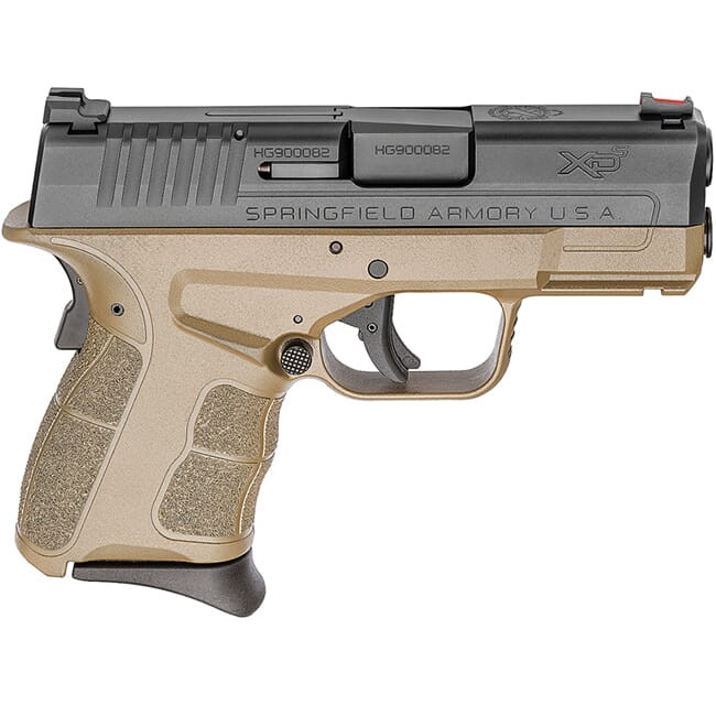Springfield Armory XDS .45 ACP MOD.2 3.3" Desert FDE / Black Fiber Optic Sight Pistol (w/ 2 Magazines) XDSG93345FDE