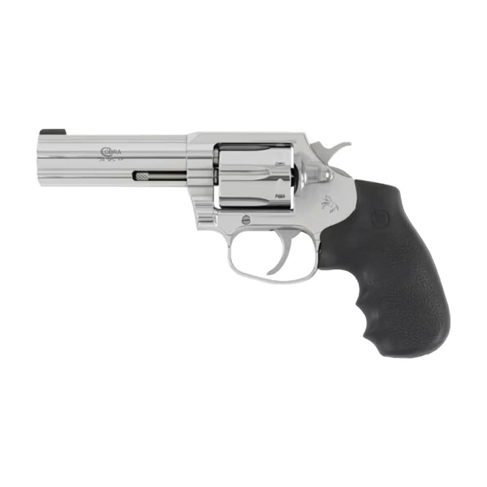 Colt Cobra .38 Special +P 4" Bbl Brass Bead Sight Hogue Grip SS Revolver COBRA-SB4BB