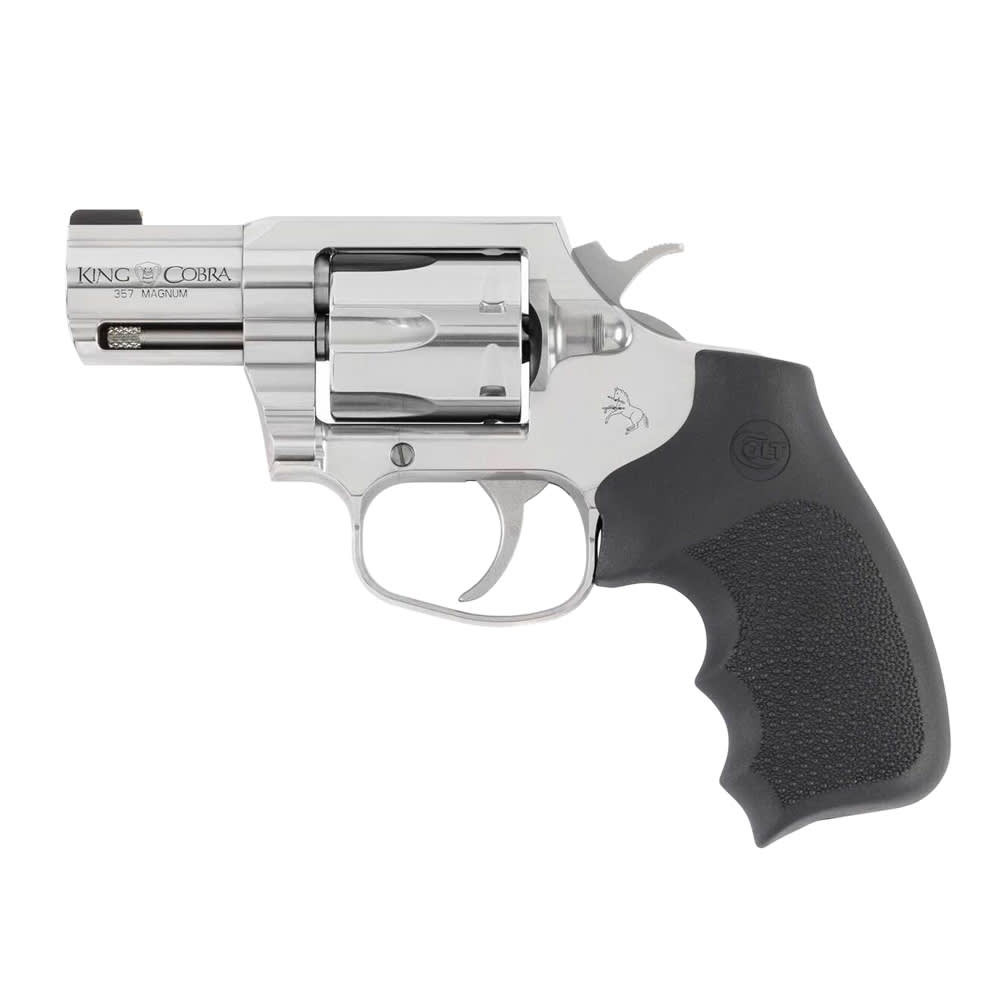 Colt King Cobra Carry .357 Magnum 2" Bbl DAO Hogue Rubber Grip SS Revolver KCOBRA-SB2RBB