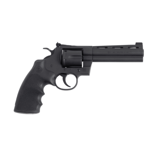 Colt Python Matte Blued .357 Magnum 5" Bbl Red Tritium Front Sight Hogue Grip Matte Blued Revolver PYTHON-BM5RNS