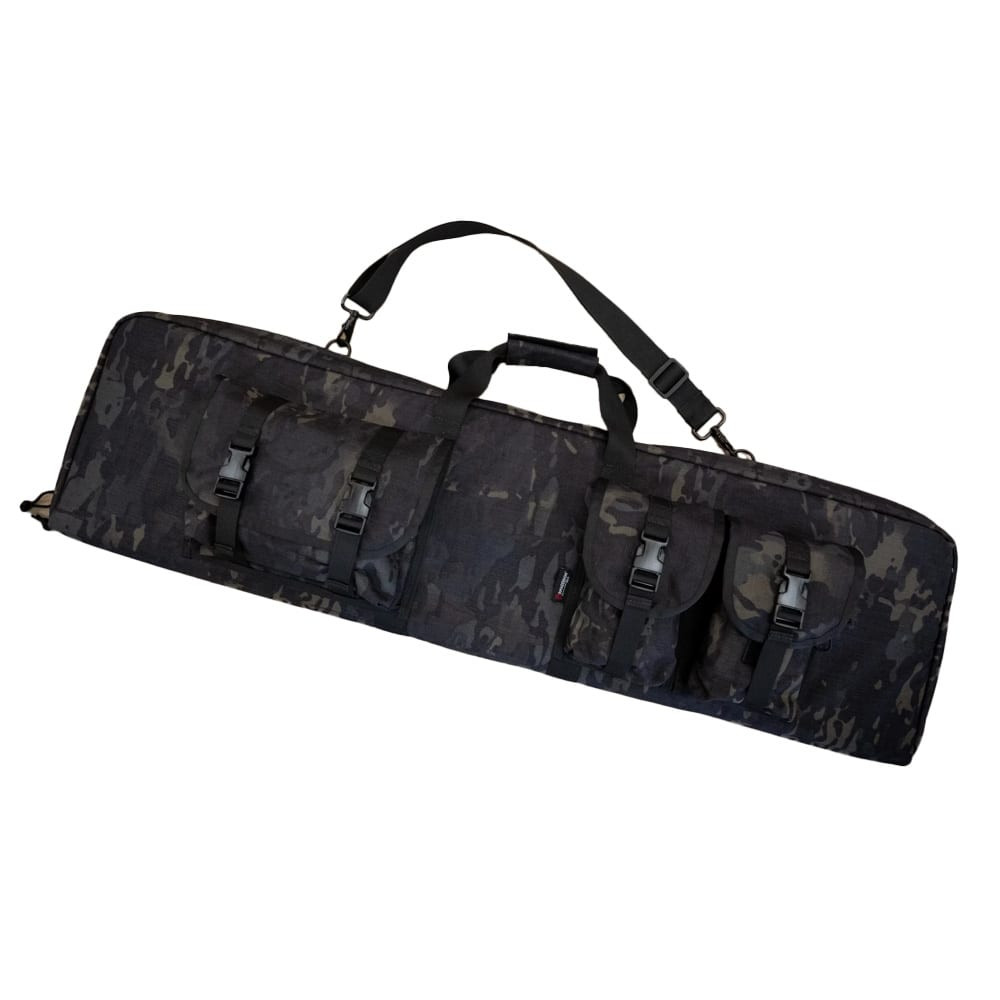 Armageddon Gear 35"Perfect Carbine Case Multi-Cam Black for AR-Style Rifles w/Extra Pockets, Foam Pads, Shoulder Strap, 1000-Denier Cordura AG0132-MB