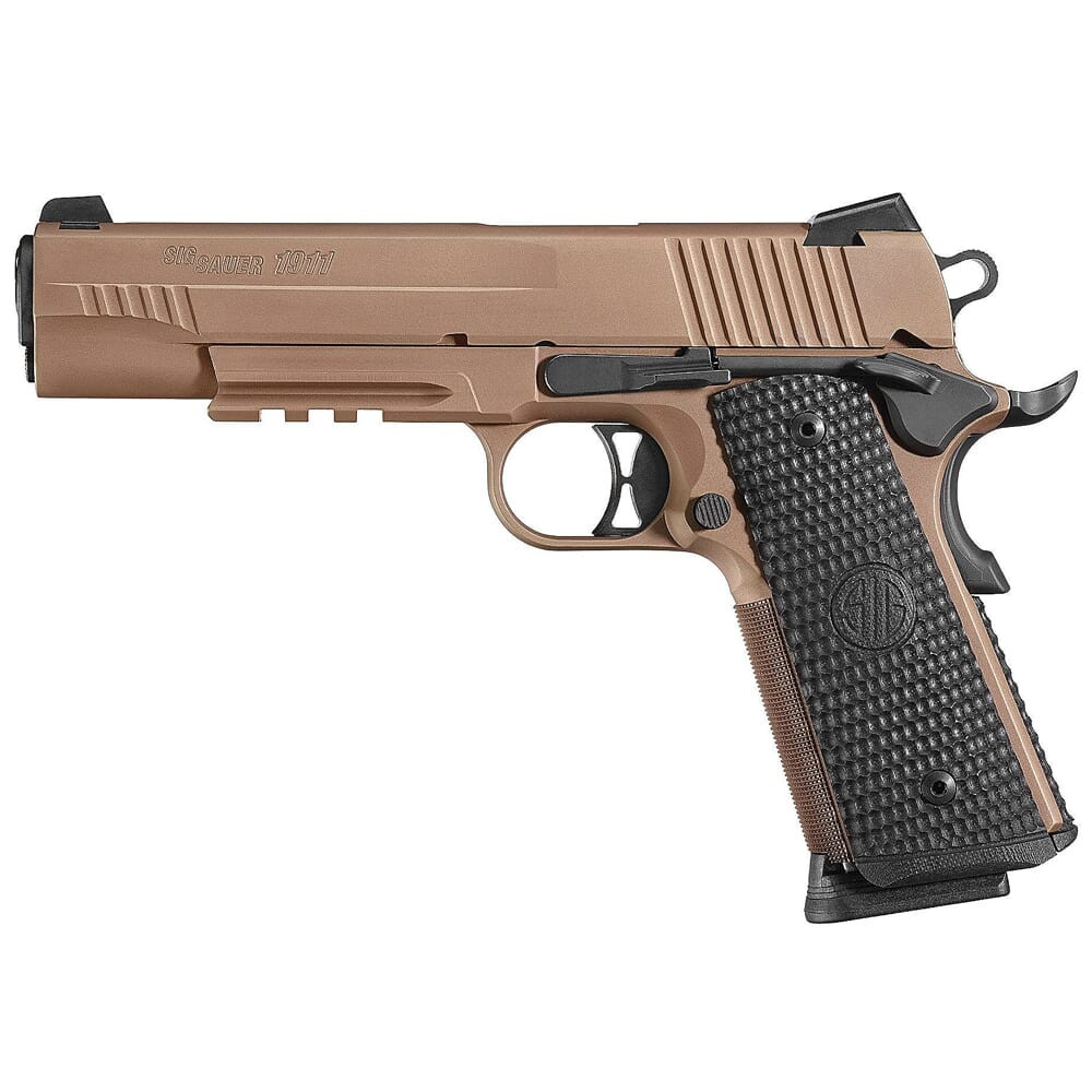 Sig Sauer 1911 Emperor Scorpion .45 ACP 5" MA Compliant FDE Pistol w/ SIGLITE Night Sights and (2) 8rd Mags 1911RM-45-ESCPN