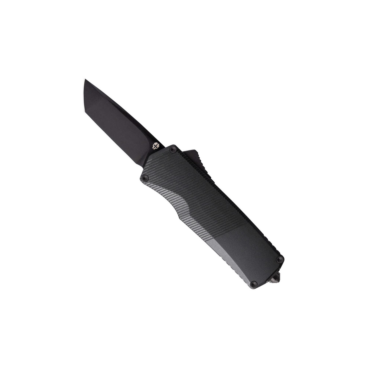 Tekto A5 Spry Mini Black S35VN Tanto Blade Black Aluminum Handle Black Accents Fine Edge Automatic/OTF Knife A5S-T6BK-S35BK2-A1